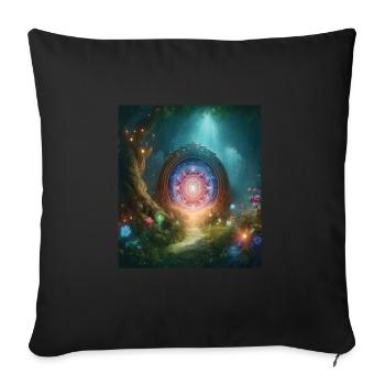 Fairy tale - Sofa pillowcase 17,3'' x 17,3'' (45 x 45 cm) - black - Front