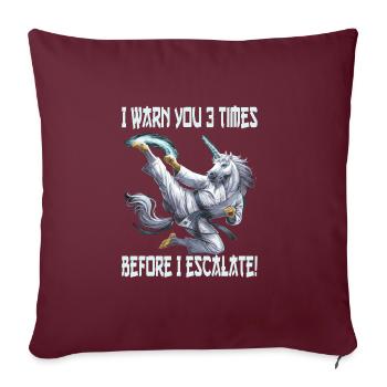 Martial arts - Sofa pillowcase 17,3'' x 17,3'' (45 x 45 cm) - burgundy - Front