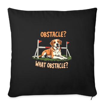 Agility - Sofakissenbezug 45 x 45 cm - Schwarz - Vorne