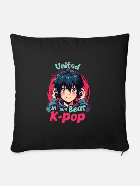 K-Pop - Sofakissenbezug 45 x 45 cm - Schwarz