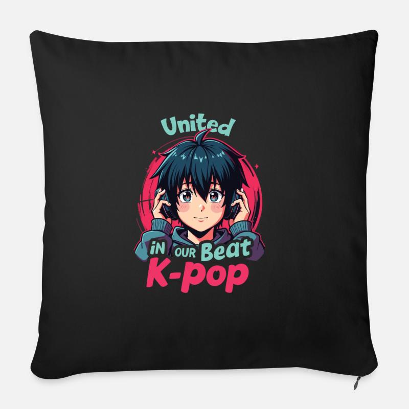 K-Pop - Sofakissenbezug 45 x 45 cm - Schwarz
