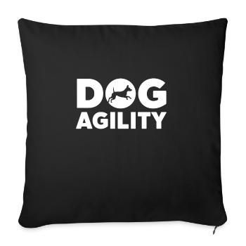 Agility - Sofa pillowcase 17,3'' x 17,3'' (45 x 45 cm) - black - Front