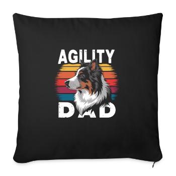 Agility - Sofakissenbezug 45 x 45 cm - Schwarz - Vorne