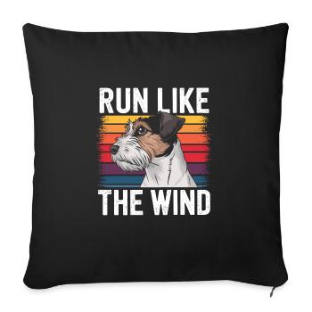 Agility - Sofa pillowcase 17,3'' x 17,3'' (45 x 45 cm) - black - Front