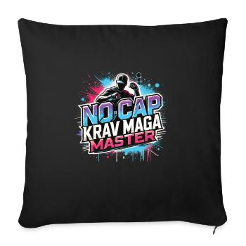 Krav Maga - Sofa pillowcase 17,3'' x 17,3'' (45 x 45 cm) - black - Front