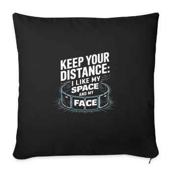 Krav Maga - Sofa pillowcase 17,3'' x 17,3'' (45 x 45 cm) - black - Front