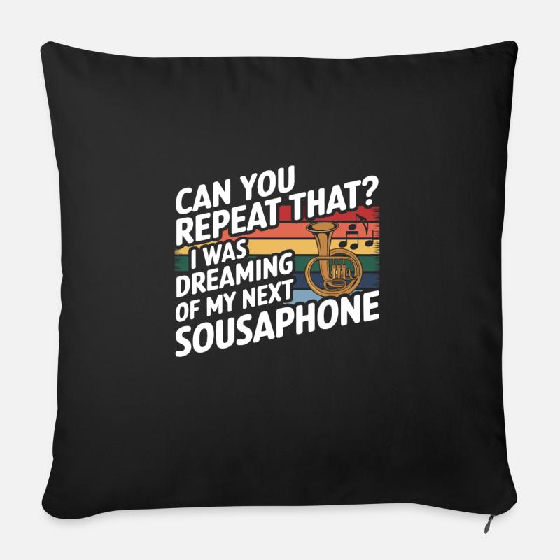 Sousaphone - Sofakissenbezug 45 x 45 cm - Schwarz
