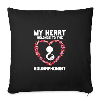 Sousaphone - Sofakissenbezug 45 x 45 cm - Schwarz - Vorne