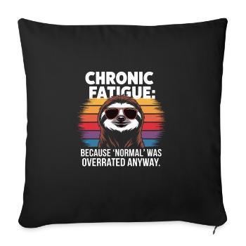 Humour de bureau - Housse de coussin décorative 45 x 45 cm - noir - Devant