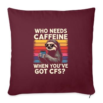 Office humor - Sofa pillowcase 17,3'' x 17,3'' (45 x 45 cm) - burgundy - Front