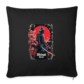 Kendo - Sofakissenbezug 45 x 45 cm - Schwarz - Vorne