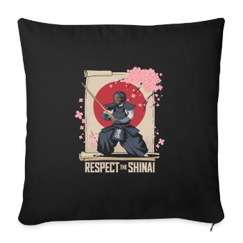 Kendo - Housse de coussin décorative 45 x 45 cm - noir - Devant