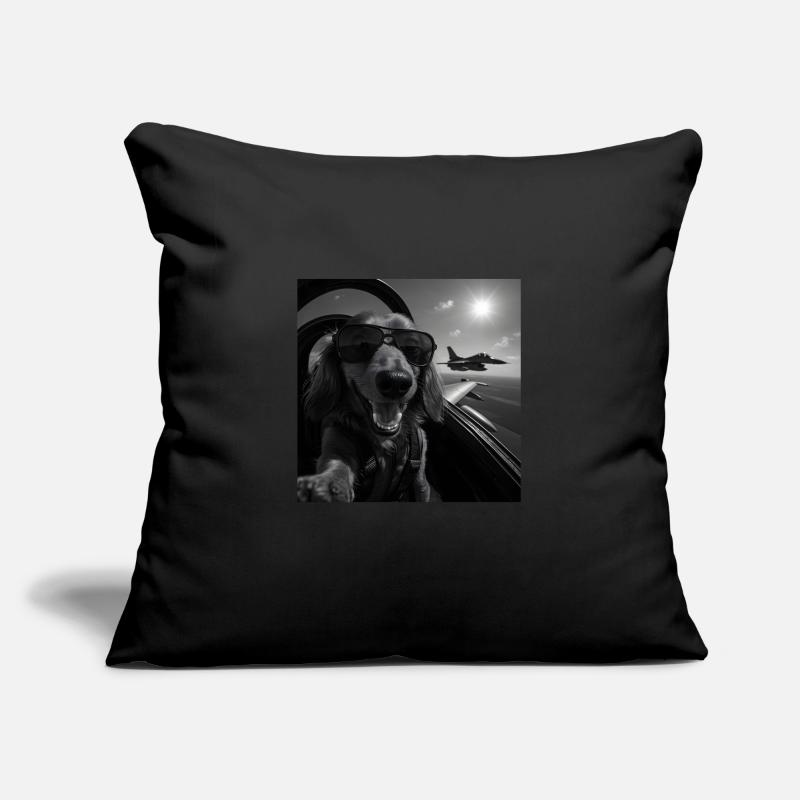 Teckel Housse de coussin décorative 45 x 45 cm