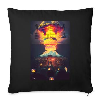 NUKE 2 von Yume Origins - Sofakissenbezug 45 x 45 cm - Schwarz - Vorne