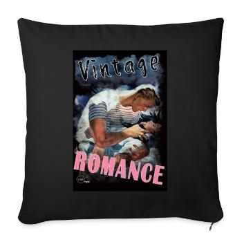 VINTAGE ROMANCE 1 BIS By Yume Origins - Housse de coussin décorative 45 x 45 cm - noir - Devant