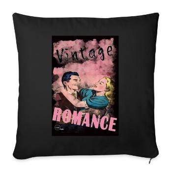 VINTAGE ROMANCE 2 BIS By Yume Origins - Housse de coussin décorative 45 x 45 cm - noir - Devant