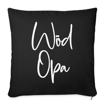 Wöd Opa Österreich bester Opa Großvater Österreich - Sofakissenbezug 45 x 45 cm - Schwarz - Vorne