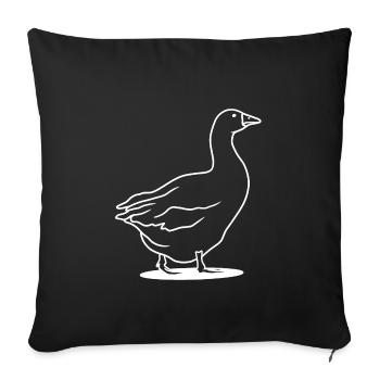 goose - Sofa pillowcase 17,3'' x 17,3'' (45 x 45 cm) - black - Front