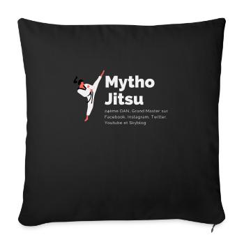 Mytho Jitsu Taekwondo - Housse de coussin décorative 45 x 45 cm - noir - Devant