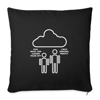 Les développeurs Web - Housse de coussin décorative 45 x 45 cm - noir - Devant