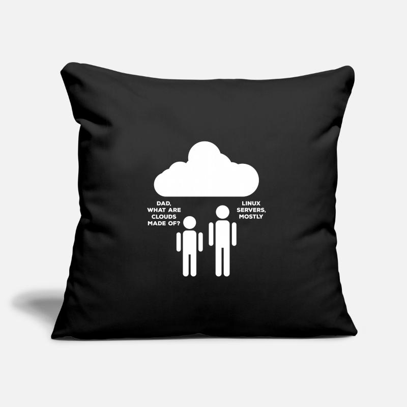 Cloud Linux Housse de coussin décorative 45 x 45 cm
