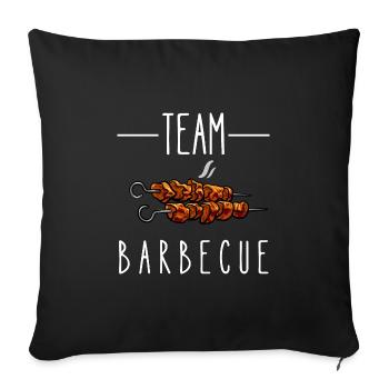 team barbecue - Housse de coussin décorative 45 x 45 cm - noir - Devant