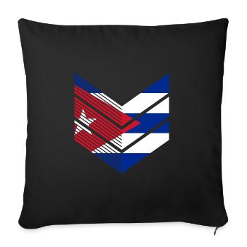 Cuba Flag Caribbean Vacation Cuba Travel Havana - Sofa pillowcase 17,3'' x 17,3'' (45 x 45 cm) - black - Front