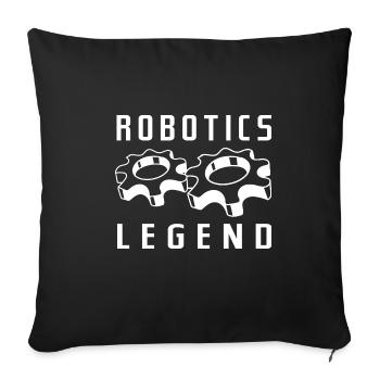 Robotics Legend Mechaniker Ingenieur Lustiger - Sofakissenbezug 45 x 45 cm - Schwarz - Vorne