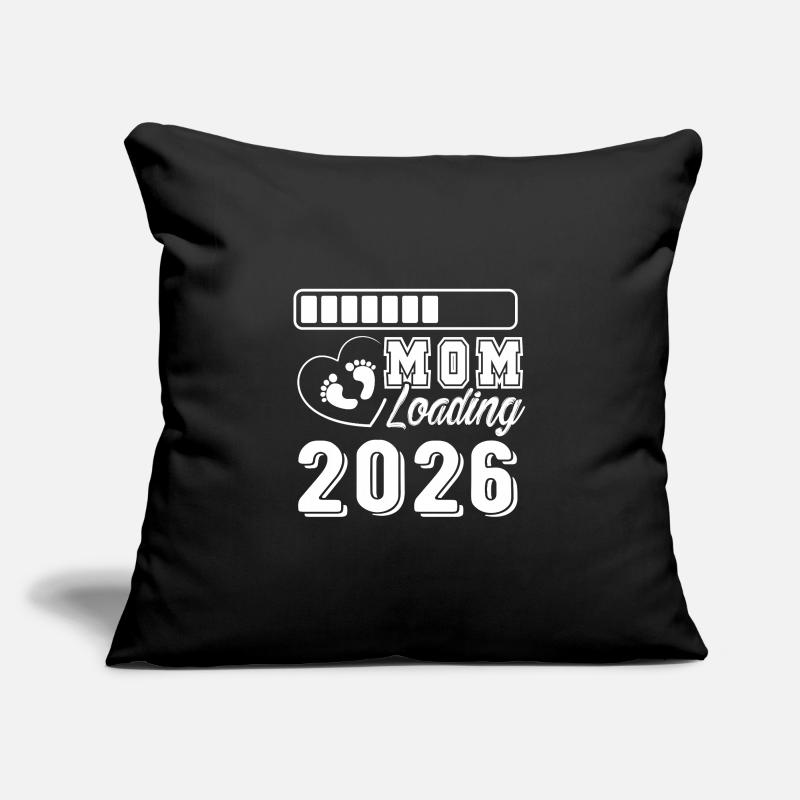 Mom Loading 2026 Bald Mama Werden Sofakissenbezug 45 x 45 cm