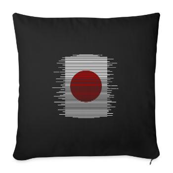 Japan Flag Used Look Nihon Japanese Flag - Sofa pillowcase 17,3'' x 17,3'' (45 x 45 cm) - black - Front