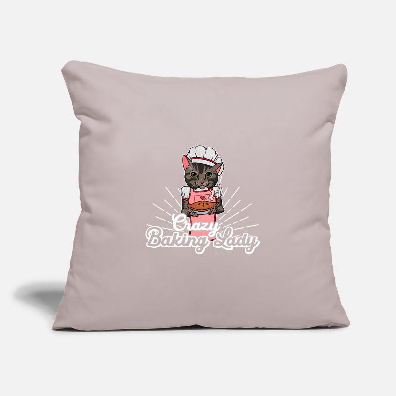 Baker Baking Rolls Levdough Cat Dicton Housse de coussin décorative 45 x 45 cm