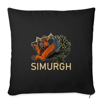 Persien Iran Kultur Religion Fabelwesen Simurgh - Sofakissenbezug 45 x 45 cm - Schwarz - Vorne