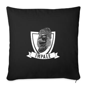 Roumanie Balkans Vlad Tepes Vampire Cadeau - Housse de coussin décorative 45 x 45 cm - noir - Devant