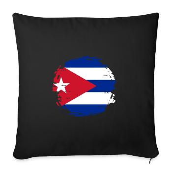 Cuba Flag Caribbean Vacation Cuba Travel Havana - Sofa pillowcase 17,3'' x 17,3'' (45 x 45 cm) - black - Front
