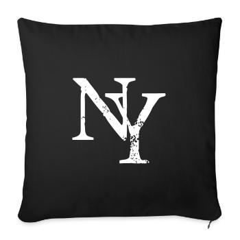 NY - New York - Chemise de danse - Housse de coussin décorative 45 x 45 cm - noir - Devant