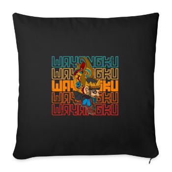 Bali Indonesien Wayang Ozeanien Reise Asien - Sofakissenbezug 45 x 45 cm - Schwarz - Vorne