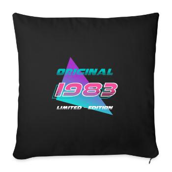 Limited Edition Geburtstag Party Jahrgang 1983 - Sofakissenbezug 45 x 45 cm - Schwarz - Vorne