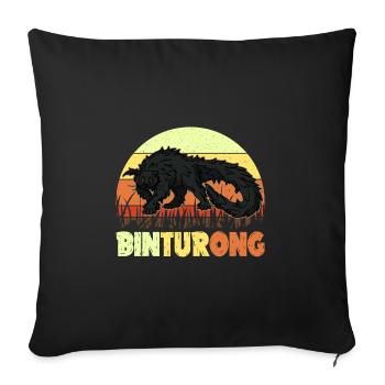 Binturong Asien Natur Borneo Biologie Natur - Sofakissenbezug 45 x 45 cm - Schwarz - Vorne