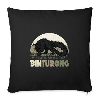 Binturong Asien Natur Borneo Biologie Natur - Sofakissenbezug 45 x 45 cm - Schwarz - Vorne