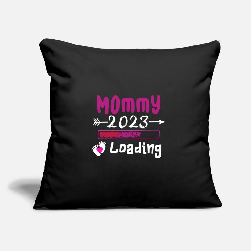 Mama loading 2023, werdende Mutter 2023 Sofakissenbezug 45 x 45 cm