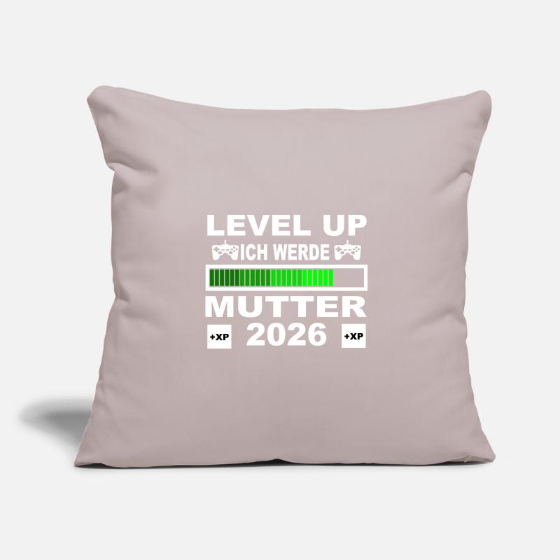 Level Up Ich Werde Mutter 2026 Sofakissenbezug 45 x 45 cm