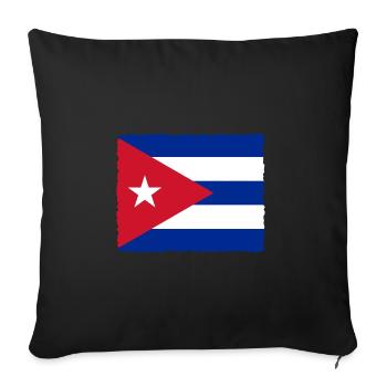 Cuba Flag Caribbean Vacation Cuba Travel Havana - Sofa pillowcase 17,3'' x 17,3'' (45 x 45 cm) - black - Front