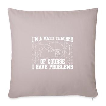 Nombre d’or Fibonacci Math Art Spirale - Housse de coussin décorative 45 x 45 cm - taupe clair - Devant