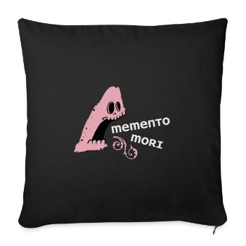 Memento Mori - Sofa pillowcase 17,3'' x 17,3'' (45 x 45 cm) - black - Front