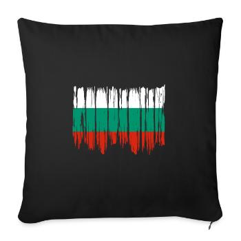 Bulgaria Flag Bulgarian Flag Golden Sands - Sofa pillowcase 17,3'' x 17,3'' (45 x 45 cm) - black - Front