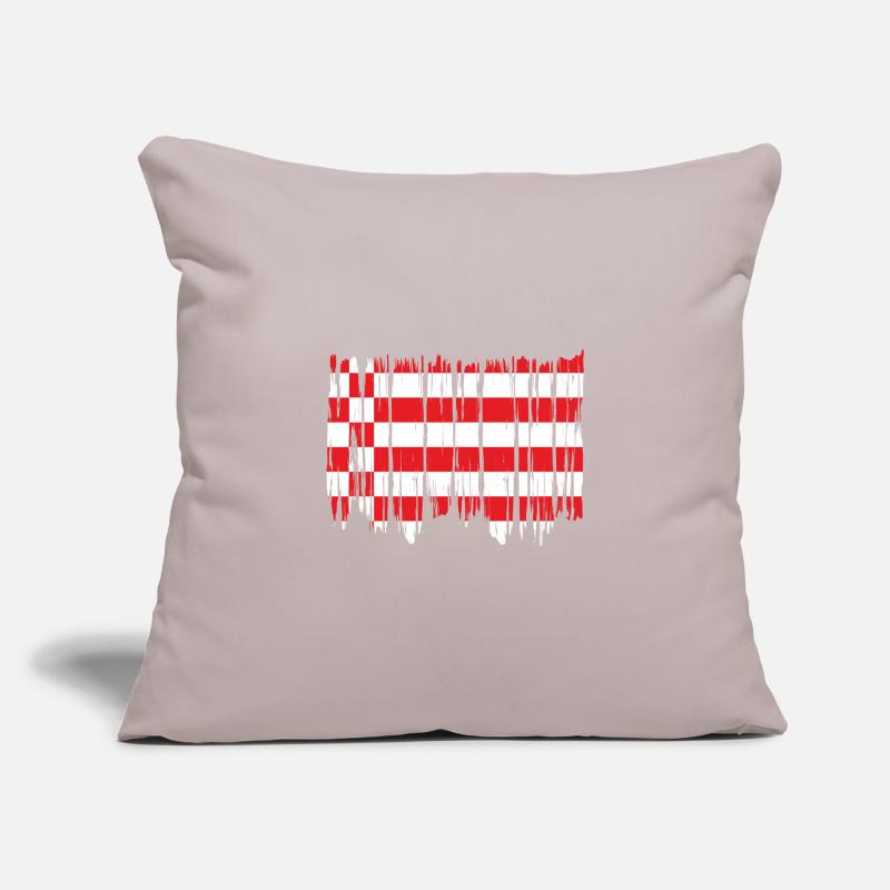 Drapeau de Brême Drapeau de Brême Housse de coussin décorative 45 x 45 cm