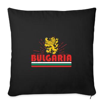 Bulgaria Holidays Balkans Bulgarians Sofia Saying - Sofa pillowcase 17,3'' x 17,3'' (45 x 45 cm) - black - Front