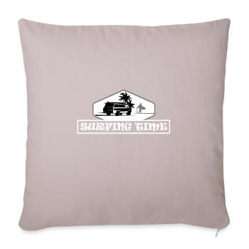 Surfing Time Surfers Surf Bus Surfing Beach - Sofa pillowcase 17,3'' x 17,3'' (45 x 45 cm) - light taupe - Front