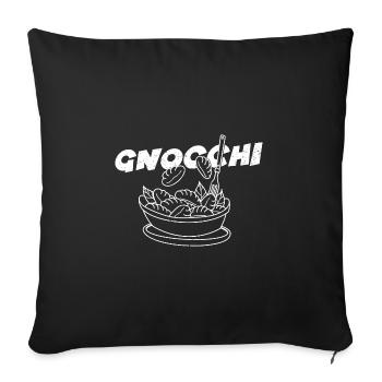 Chefkoch Pasta Gnocchi Italien pasta Gericht - Sofakissenbezug 45 x 45 cm - Schwarz - Vorne