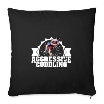 Freestyle Wrestling Martial Arts Sport Wrestling - Sofa pillowcase 17,3'' x 17,3'' (45 x 45 cm) - black - Front